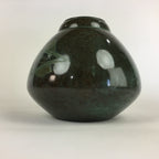 Japanese Copper Flower Vase Vtg Cast Metal Kabin Ikebana Green PX616