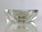 Japanese Crystal Glass Ashtray Display Vtg Triangle Ornament Haizara JK391