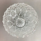 Japanese Cut Glass Bowl Vtg Crystal Brilliant Leaf Diamond PP328