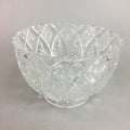 Japanese Cut Glass Bowl Vtg Crystal Brilliant Leaf Diamond PP328