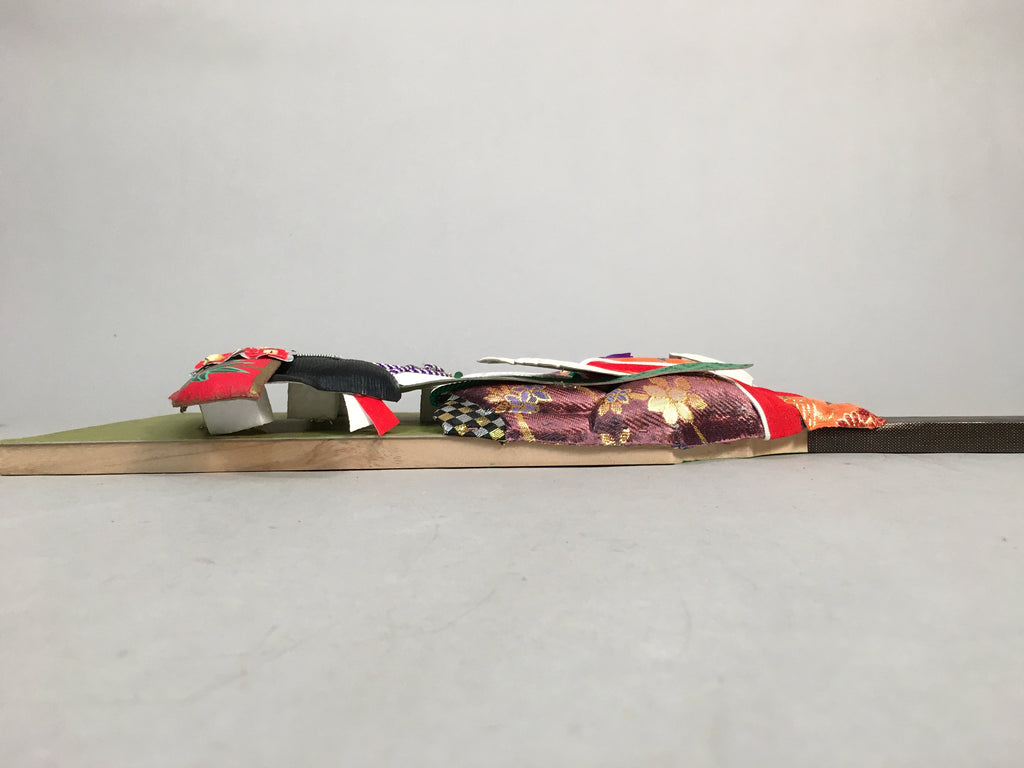 Japanese Decorative Wooden Paddle Kimono Woman Vtg Geisha Hagoita J968