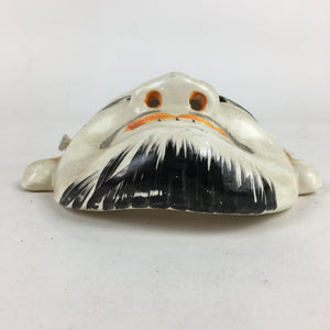 Japanese Display Ceramic Noh Mask Kagura Face Vtg Kyogen Bugaku Gigaku OM28