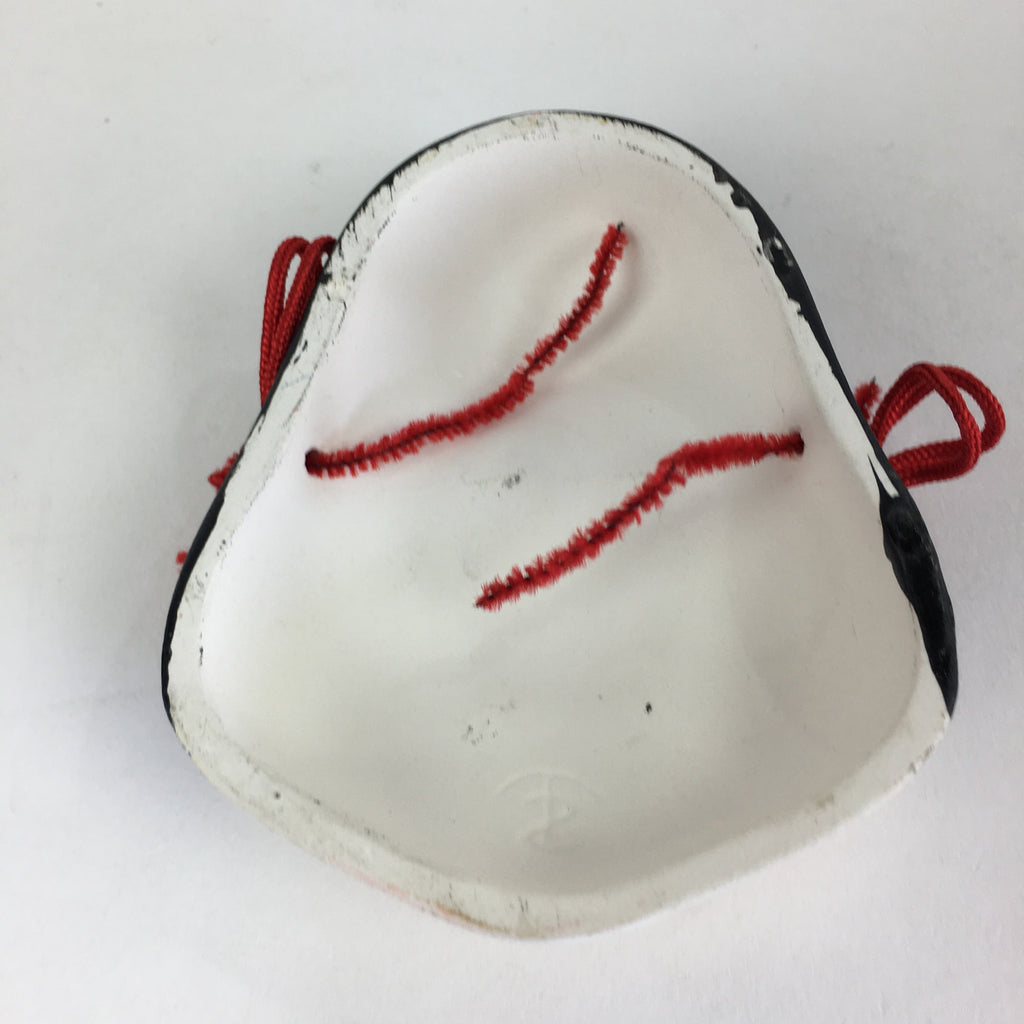 Japanese Display Ceramic Otafuku Mask Vtg Face Miniature Ornament JK286