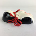 Japanese Display Ceramic Otafuku Mask Vtg Face Miniature Ornament JK286