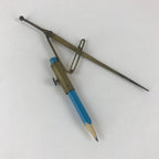 Japanese Drawing Compass Vtg Brass Stationery Blueprint Draw A Circle Gold Metal JK491