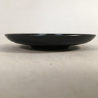 Japanese Drink Saucer Lacquerware Replica Vtg Chataku Coaster Round Black QT99