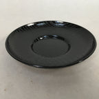 Japanese Drink Saucer Lacquerware Replica Vtg Chataku Coaster Round Black QT99