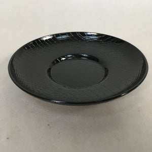 Japanese Drink Saucer Lacquerware Replica Vtg Chataku Coaster Round Black QT99