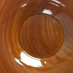 Japanese Drink Saucer Vtg Chataku Coaster Brown Replica Wood Lacquerware UR158