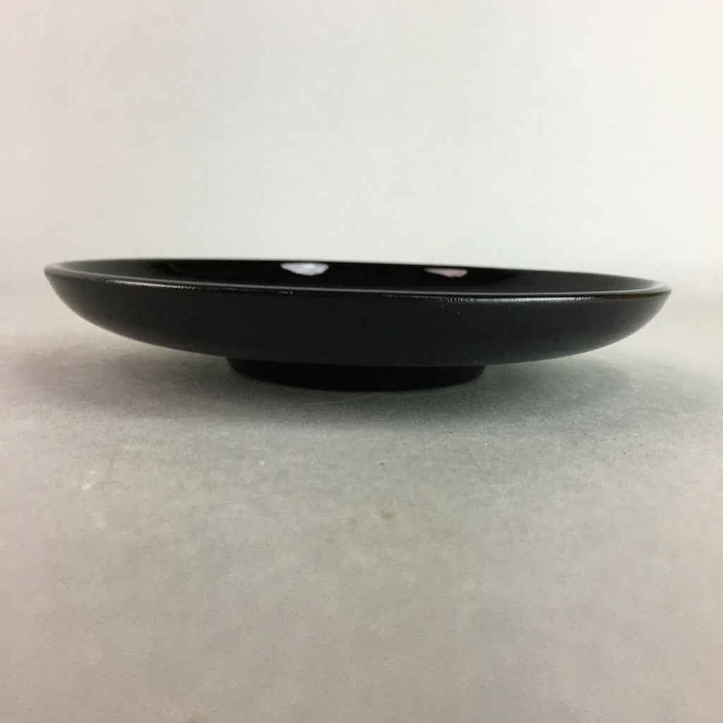 Japanese Drink Saucer Vtg Chataku Coaster Wood Lacquerware Replica QT89