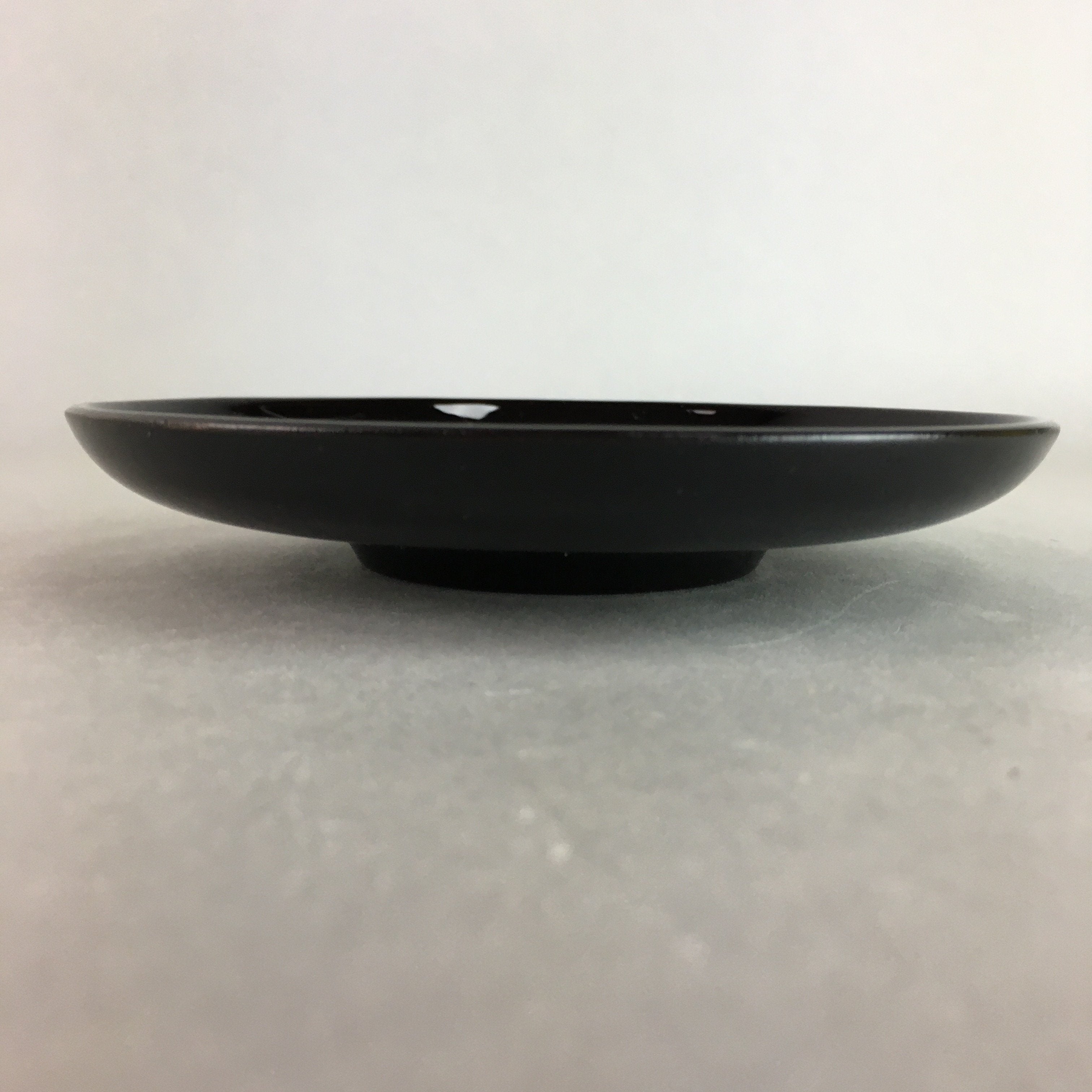 Japanese Drink Saucer Vtg Chataku Coaster Wood Lacquerware Replica QT89
