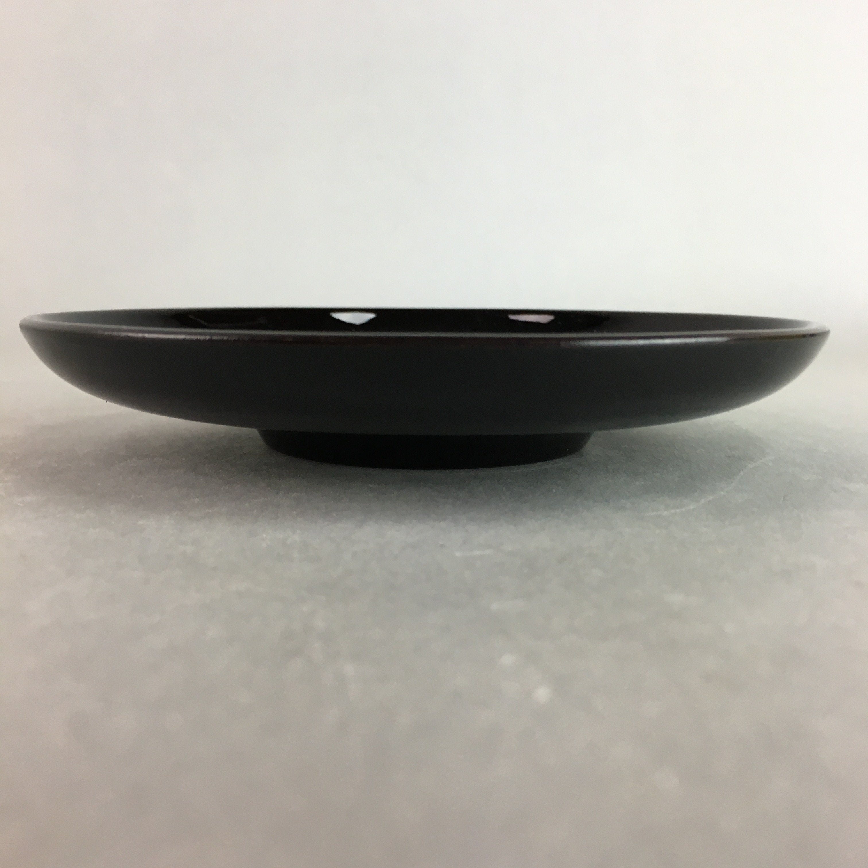 Japanese Drink Saucer Vtg Chataku Coaster Wood Lacquerware Replica QT89