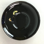 Japanese Drink Saucer Vtg Chataku Coaster Wood Lacquerware Replica QT89
