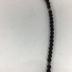 Japanese Ebony Buddhist Prayer Beads Vtg Black Wood Juzu Rosary Bracelet JZ67