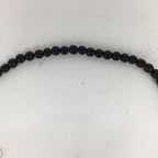 Japanese Ebony Buddhist Prayer Beads Vtg Black Wood Juzu Rosary Bracelet JZ67