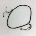Japanese Ebony Buddhist Prayer Beads Vtg Black Wood Juzu Rosary Bracelet JZ67