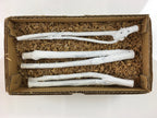 Japanese Edazumi Charcoal Tea Ceremony Vtg White Tea Utensils JK390