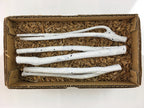 Japanese Edazumi Charcoal Tea Ceremony Vtg White Tea Utensils JK390