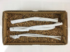 Japanese Edazumi Charcoal Tea Ceremony Vtg White Tea Utensils JK390
