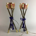 Japanese Electric Lantern Vtg Toro 2 pc Set Original Box Boy's Festival J605