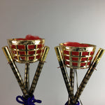 Japanese Electric Lantern Vtg Toro 2 pc Set Original Box Boy's Festival J605