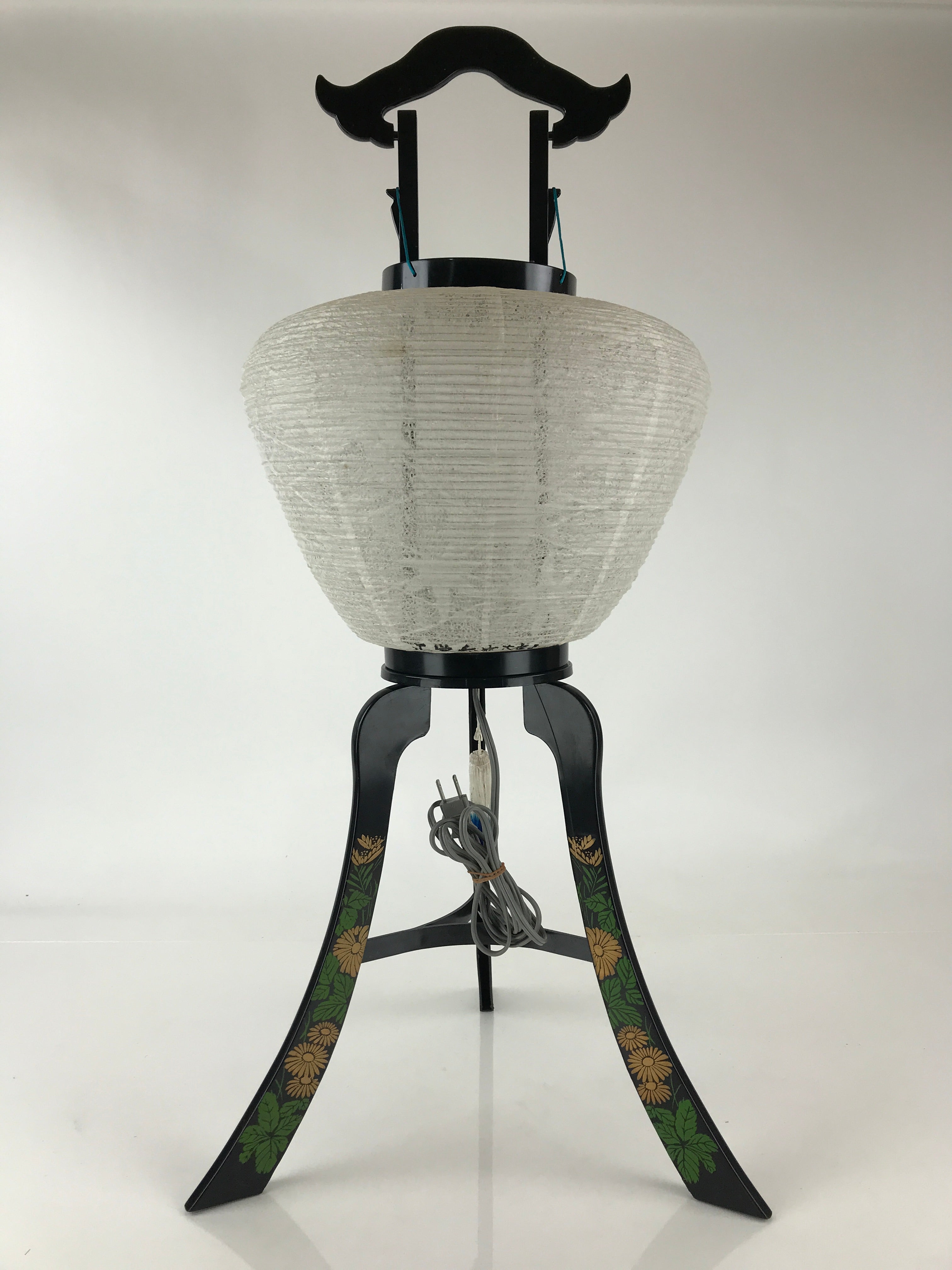 Japanese Electric Ouchi Lantern Vtg 3 Legs Standing Chochin Obon Festival LT55