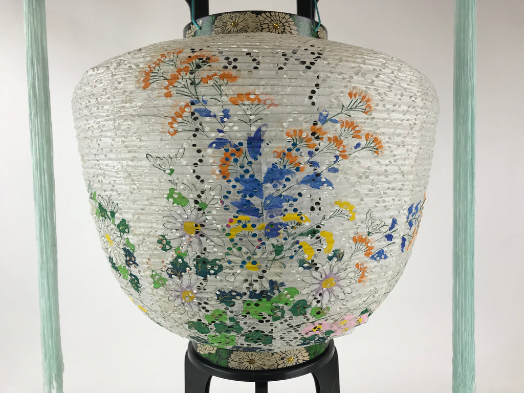 Japanese Electric Ouchi Lantern Vtg 3 Legs Standing Chochin Obon Festival LT57