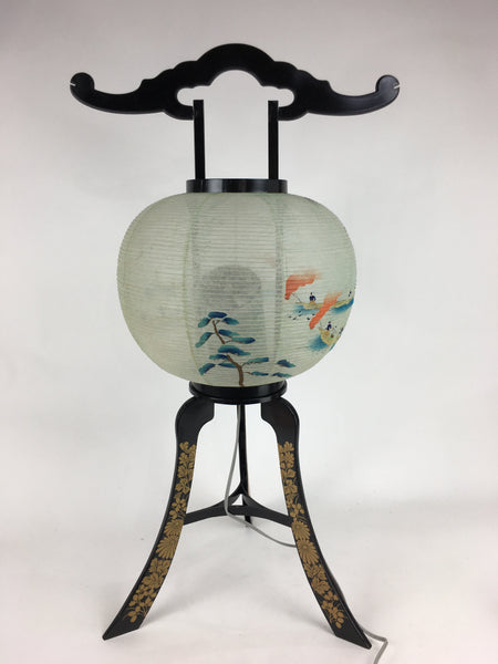 Japanese Electric Ouchi Lantern Vtg 3 Legs Standing Chochin Obon