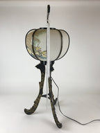 Japanese Electric Paper Lantern Vtg Standing Chochin Obon Festival LT51