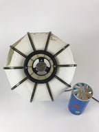 Japanese Electric Paper Lantern Vtg Standing Chochin Obon Festival LT51