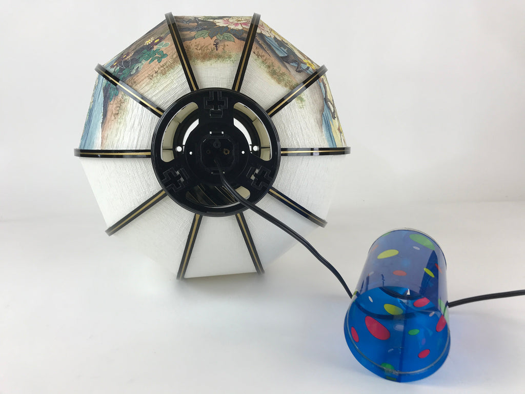 Japanese Electric Paper Lantern Vtg Standing Chochin Obon Festival LT52