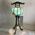 Japanese Electric Paper Lantern Vtg Standing Chochin Obon Festival LT52