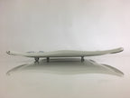 Japanese Enamelware Large Rectangle Plate Vtg Camellia White Horo PY134