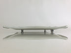 Japanese Enamelware Large Rectangle Plate Vtg Camellia White Horo PY135