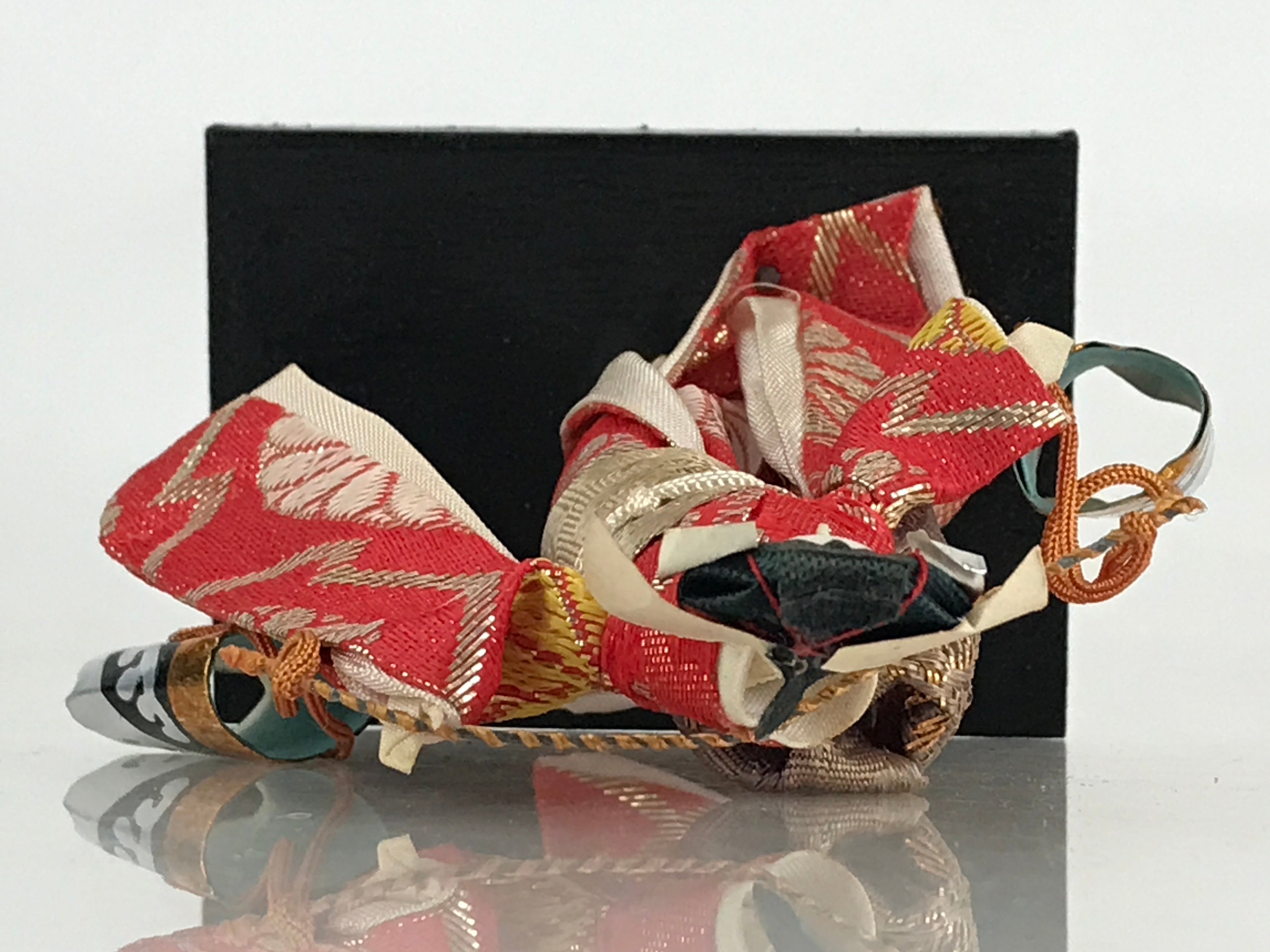 Japanese Fabric Doll Vtg Geisha Dancer Figurine Traditional Craft Folk Art Toy K