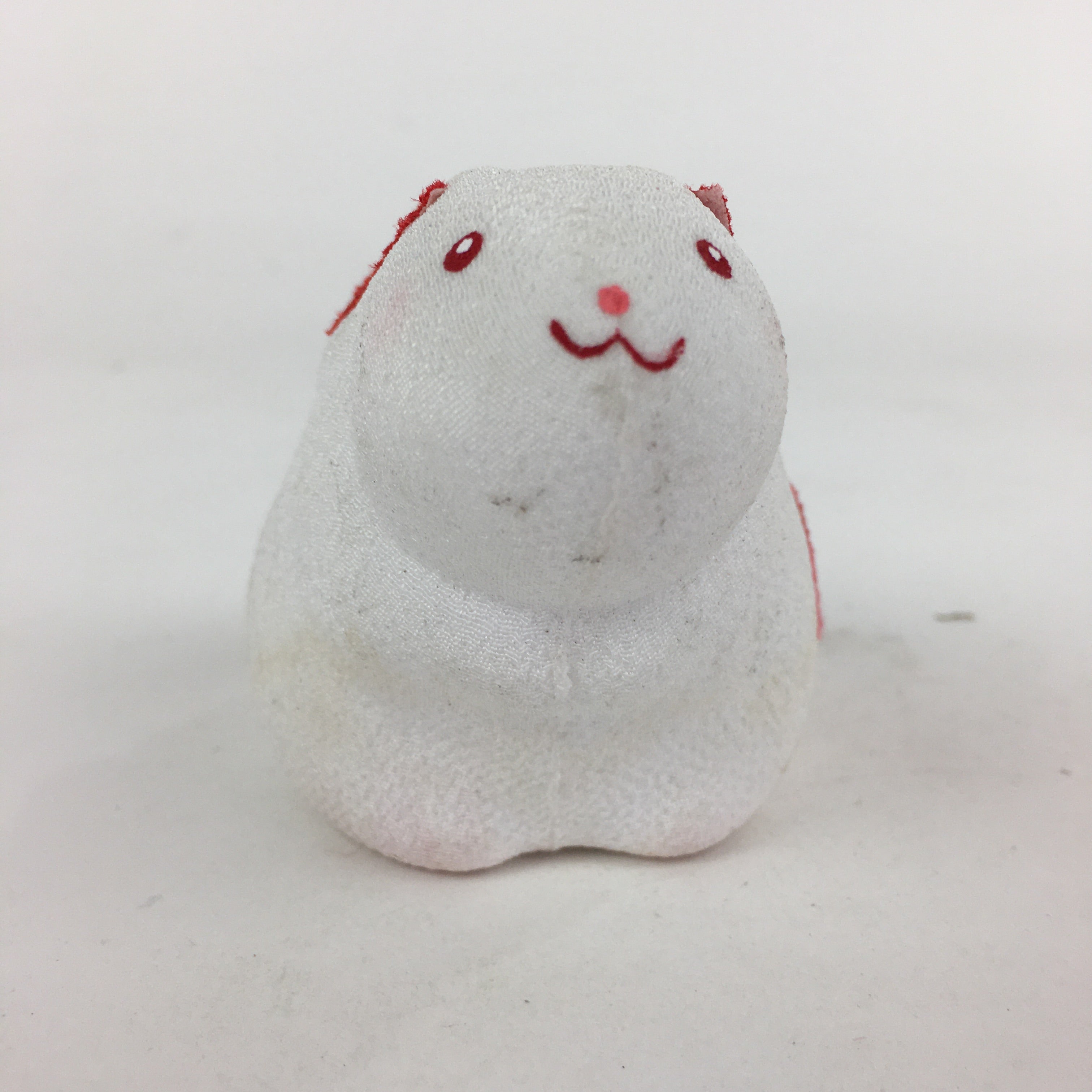 Japanese Fabric Mouse Doll Vtg Zodiac Ceramic Figurine Okimono KF572