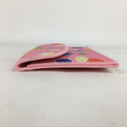 Japanese Fabric Pouch Vtg Case Pink Bell Design Kimono Fukuro KB41