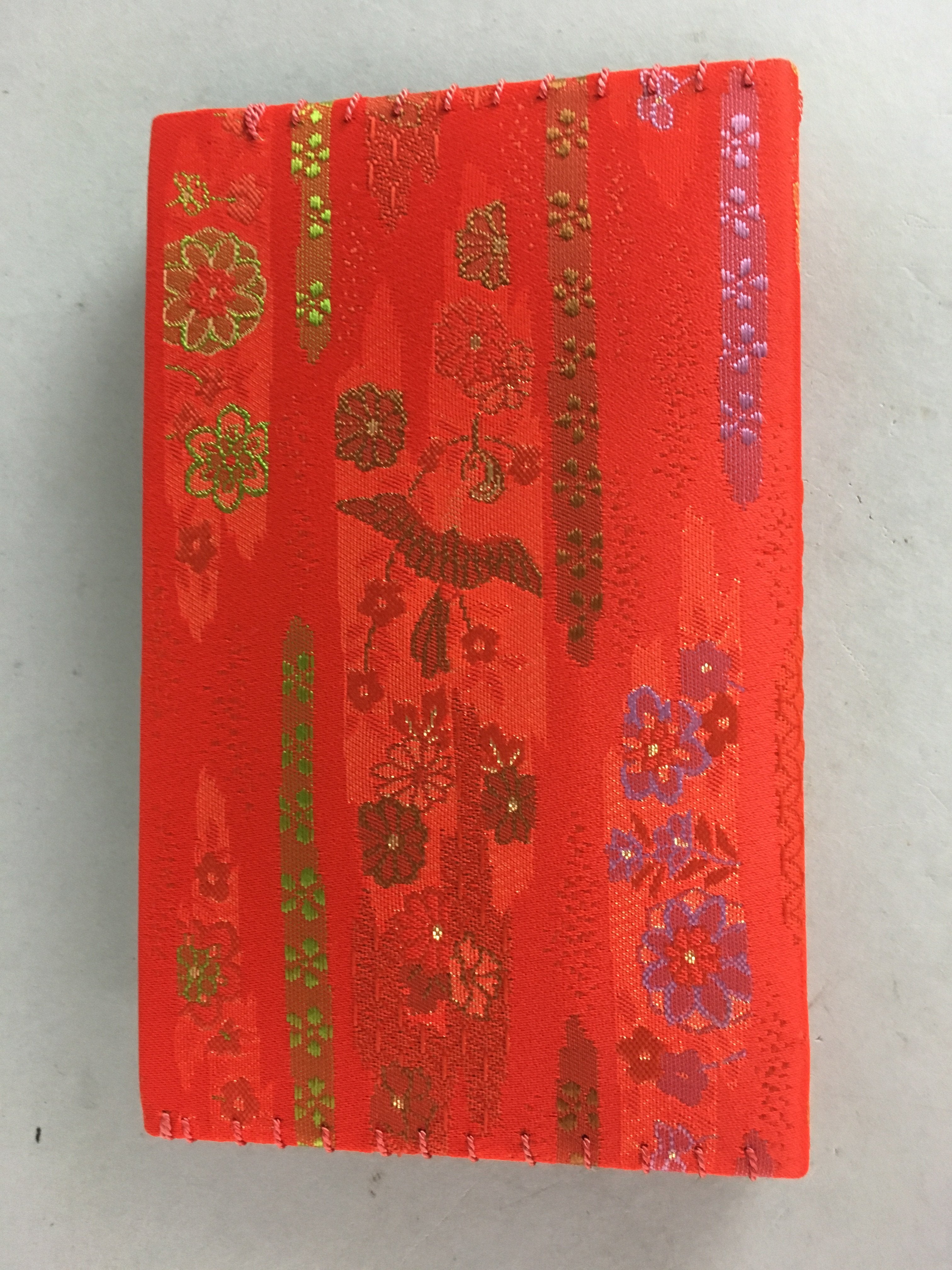 Japanese Fabric Pouch Vtg Case Wallet Fukusa Cloth Paper Tea Ceremony J748
