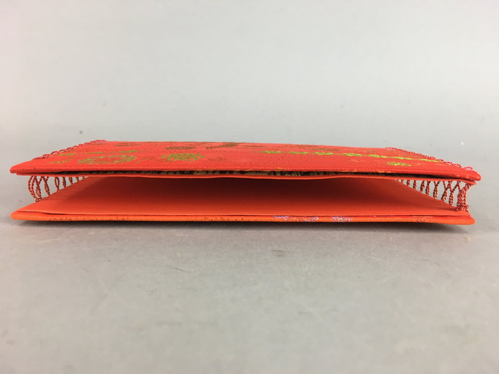 Japanese Fabric Pouch Vtg Case Wallet Fukusa Cloth Paper Tea Ceremony J748