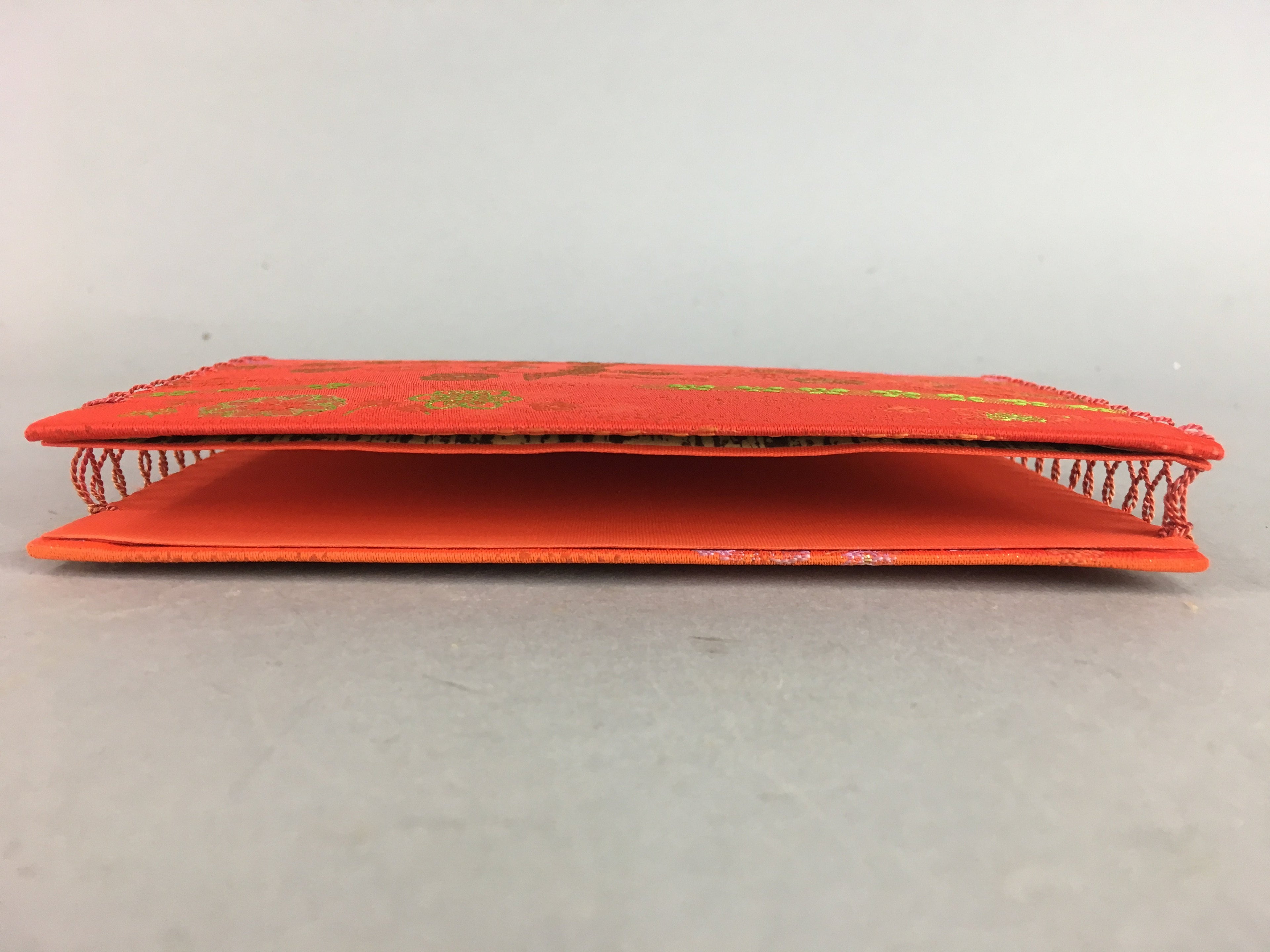 Japanese Fabric Pouch Vtg Case Wallet Fukusa Cloth Paper Tea Ceremony J748