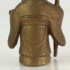 Japanese Figurine Vtg 7 Lucky Gods Fukurokujyu Metal Statue Paperweight JK384