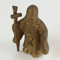 Japanese Figurine Vtg 7 Lucky Gods Fukurokujyu Metal Statue Paperweight JK384