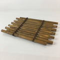 Japanese Flower Vase Stand Vtg Bamboo Board Kadai Ikebana Bonsai WT393
