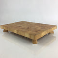 Japanese Flower Vase Stand Vtg Wood Board Kadai Ikebana Bonsai WT386