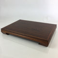 Japanese Flower Vase Stand Vtg Wood Board Kadai Ikebana Bonsai WT390