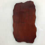 Japanese Flower Vase Stand Vtg Wood Lacquer Board Kadai Ikebana Bonsai WT313