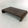 Japanese Flower Vase Stand Vtg Wood Lacquer Board Kadai Ikebana Bonsai WT341