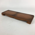 Japanese Flower Vase Stand Vtg Wood Lacquer Board Kadai Ikebana Bonsai WT351