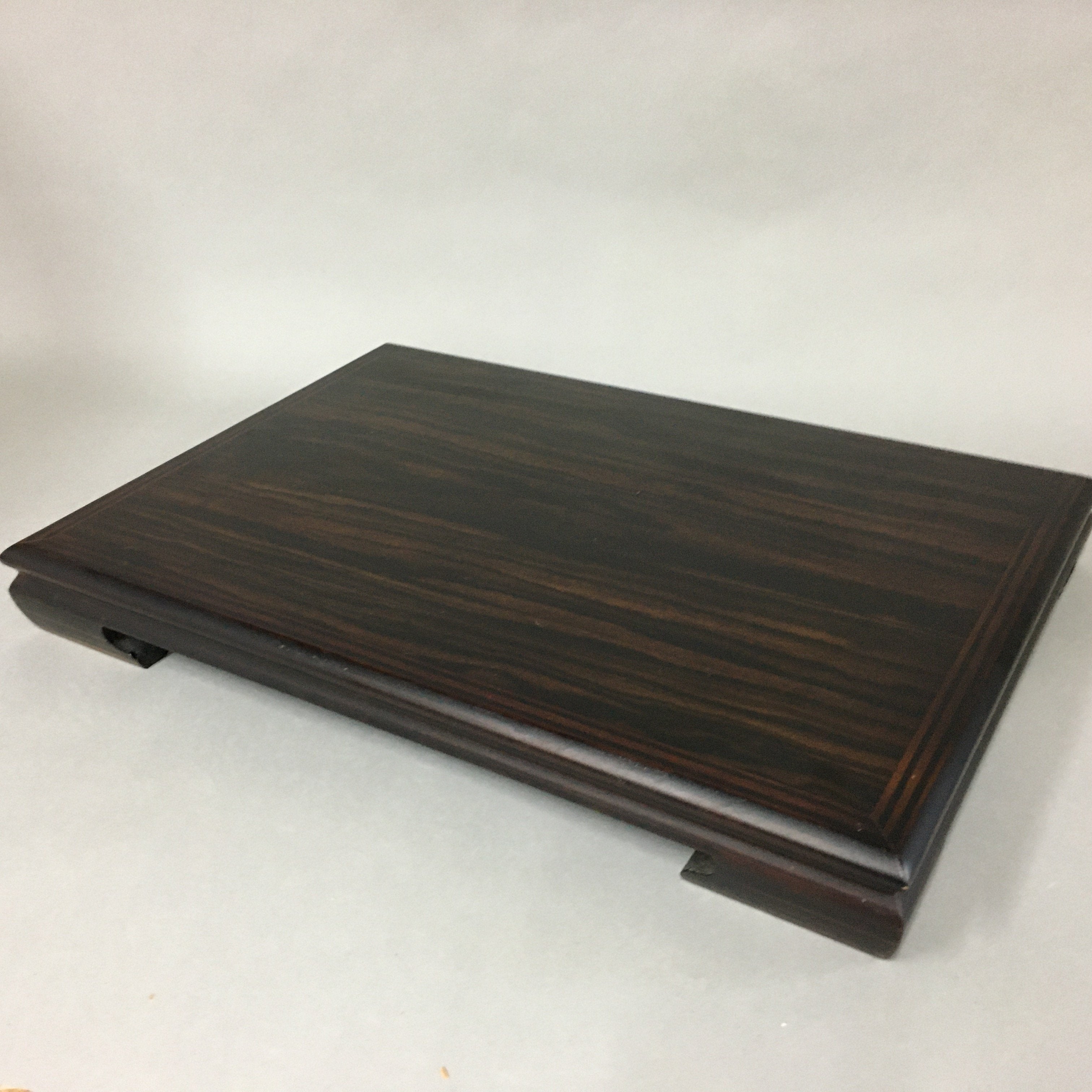 Japanese Flower Vase Stand Wooden Bonsai Table Vtg Kadai Board Ikebana WT303