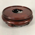 Japanese Flower Vase Stand Wooden Bonsai Table Vtg Kadai Board Ikebana WT308